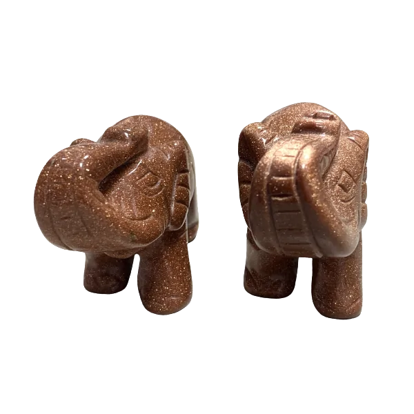 Éléphant en pierre de soleil de synthèse |Dans les Yeux de Gaïa 5