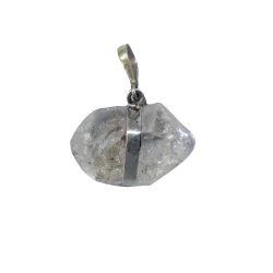 Pendentif Diamant de Herkimer - Face 1 - Lithothérapie | Dans les Yeux de Gaïa
