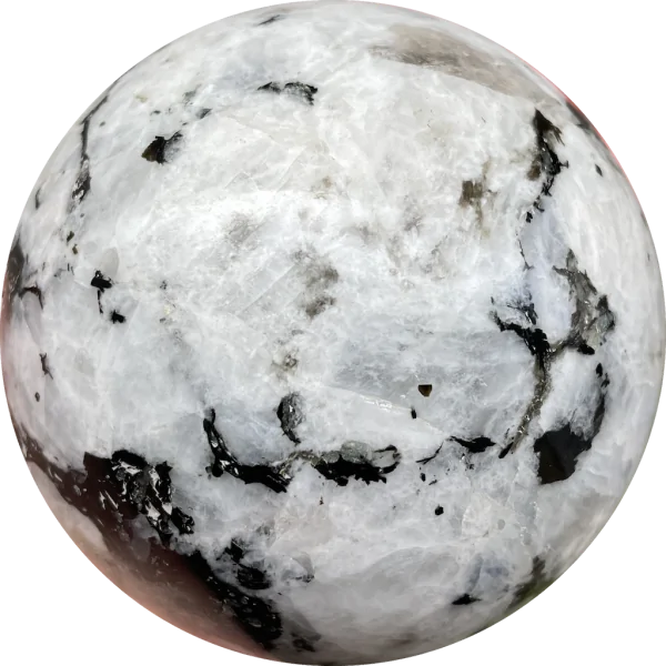 Sphère en Pierre de Lune 1| Dans les Yeux de Gaïa