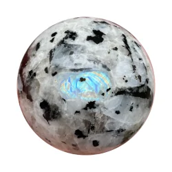 Sphère en Pierre de Lune blanche | Dans les Yeux de Gaïa