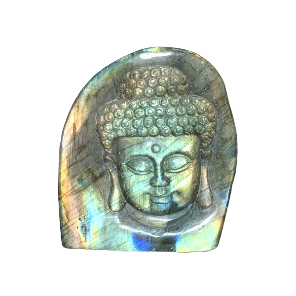Bouddha en Labradorite -2 | Minéraux de collection | Dans les yeux de Gaïa