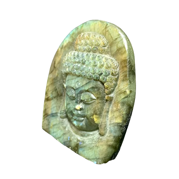 Bouddha en Labradorite -2 | Minéraux de collection | Dans les yeux de Gaïa