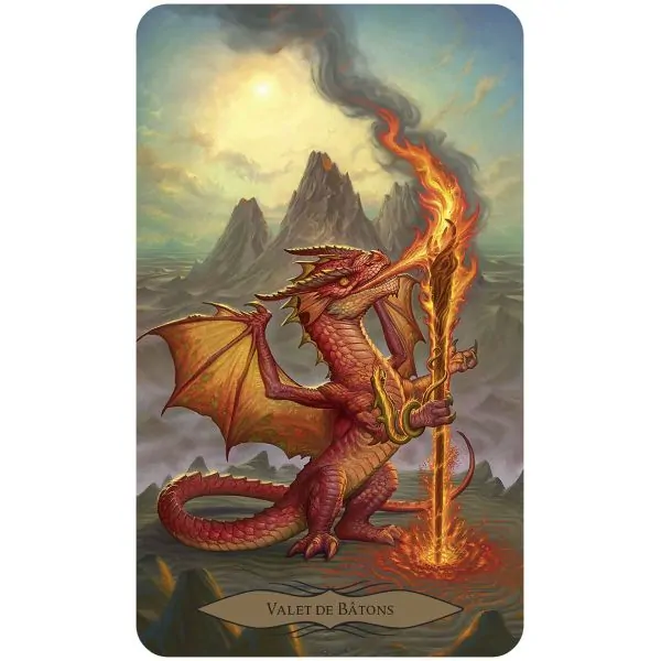 Carte 5 - Le tarot de la sagesse des dragons | Dans les Yeux de Gaïa