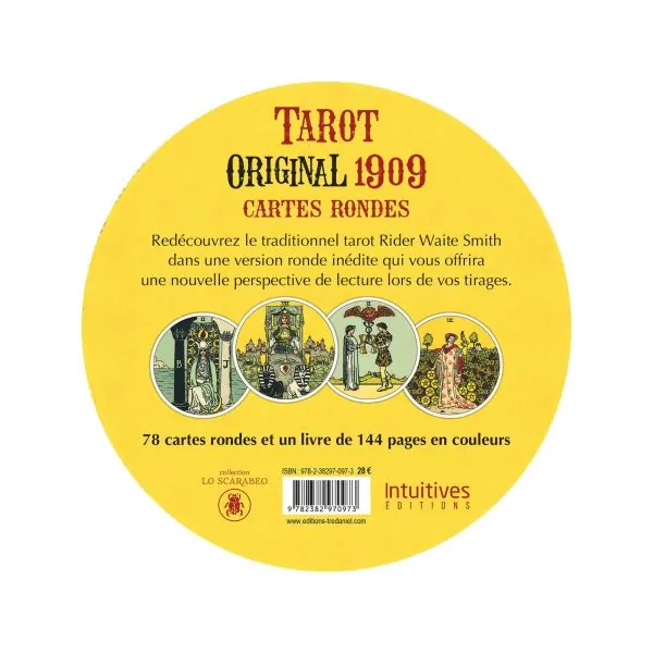 Tarot Original 1909 - Cartes Rondes - Arthur E. Waite-Sasha Graham-Pamela C. Smith - Dos | Dans les Yeux de Gaïa