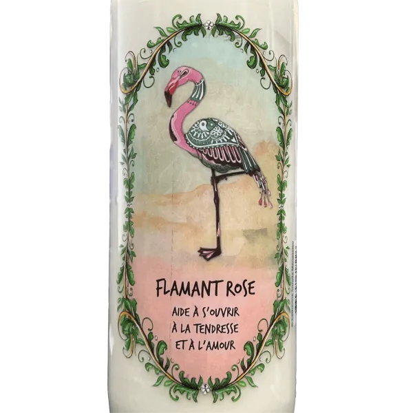 Neuvaine Animal totem - Flamant rose - Bougie - flamant rose| Dans les Yeux de Gaïa