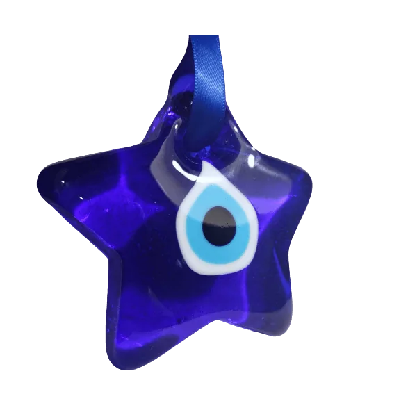 Nazar Boncuk - Oeil Bleu de Protection (Étoile) - Face 4 | Amulettes, talismans | Dans les yeux de Gaïa