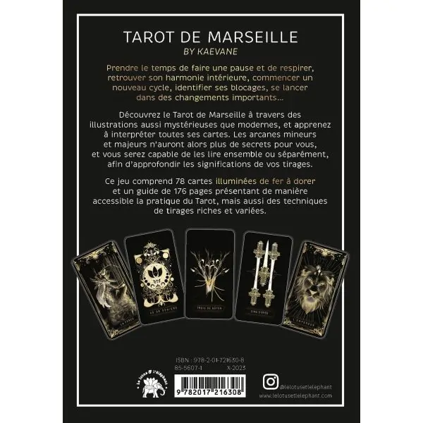 Le Tarot de Marseille by Kaevane | Tarots Divinatoires - Dos| Dans les yeux de Gaïa