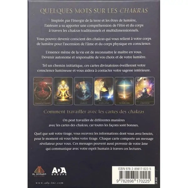 Cartes divinatoires - Les chakras dos | Dans les Yeux de Gaïa