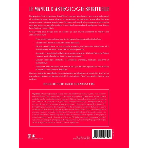 Le Manuel d'Astrologie Spirituelle - 4ème de couverture | Mediumnité - Astrologie - Radiesthésie | Dans les yeux de Gaïa