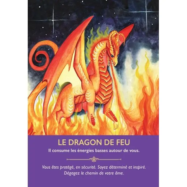 L'Oracle des Dragons - Carte "Le Dragon de Feu" | Dans les Yeux de Gaia