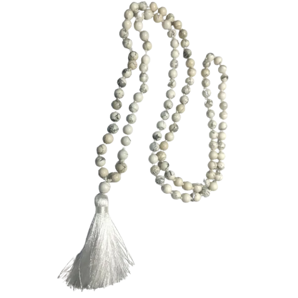 Mala 108 perles Howlite 2 | Dans les yeux de Gaïa