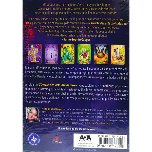 L'Oracle des Arts Divinatoires - 4ème de couverture| Oracles Divinatoires | Dans les yeux de Gaïa