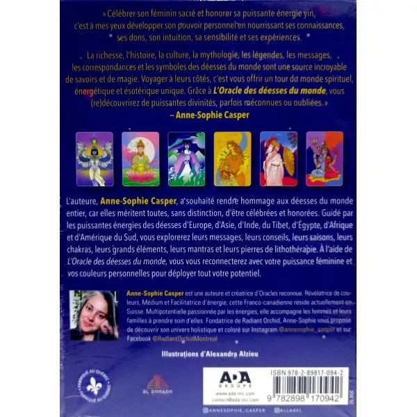 L'Oracle des déesses du Monde - 4ème de couverture | Oracles Guidance & Développement Personnel | Dans les yeux de Gaïa
