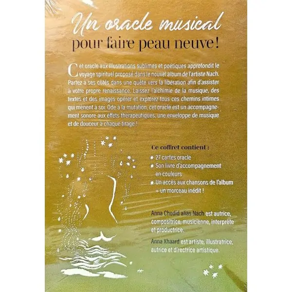 Peau Neuve l'Oracle musical - 4ème de couverture| Oracles Guidance & Développement Personnel | Dans les yeux de Gaïa