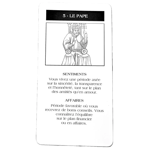 Tarot Le Gitan - Carte 5 | Dans les Yeux de Gaïa