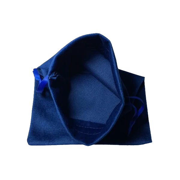 Pochette Triskel en velours bleu 2| Dans les Yeux de Gaïa