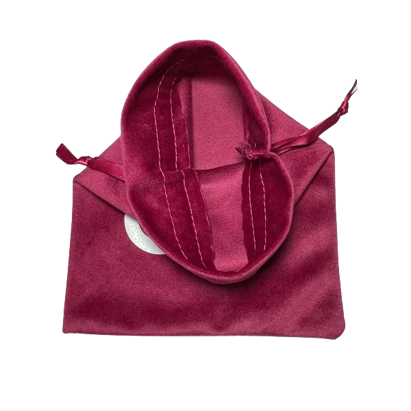 Pochette Triskel en velours rose 2| Dans les Yeux de Gaïa