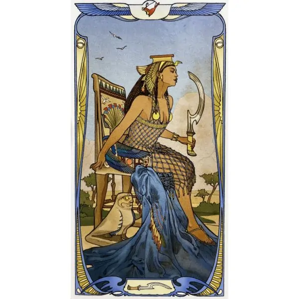 Tarot égyptien Art nouveau 8 | Dans les Yeux de Gaïa