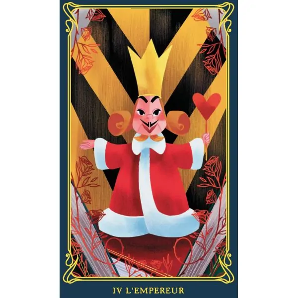 Tarot Alice aux pays des merveilles Disney - IV L'empereur | Dans Les Yeux de Gaïa