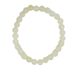Bracelet en Jade perles rondes 6mm - chakras| Bracelets en Pierres | Dans les yeux de Gaïa