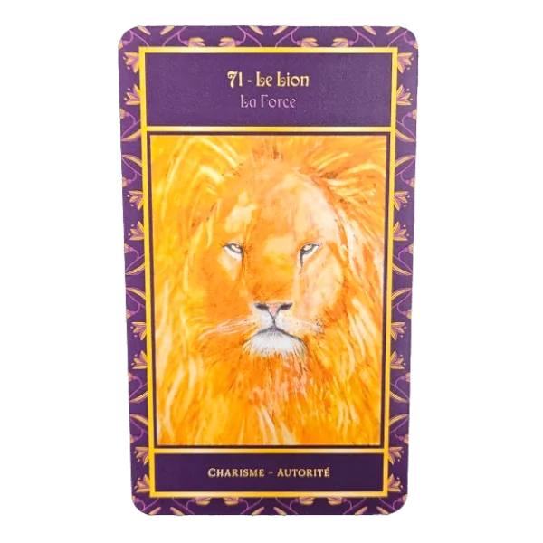 Le Tarot des symboles bibliques - le lion | Tarots Divinatoires | Dans les yeux de Gaïa