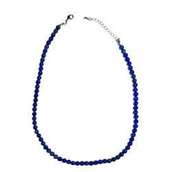 Collier Lapis Lazuli avec perles rondes de 6mm - Anti-stress | Dans Les Yeux de Gaïa