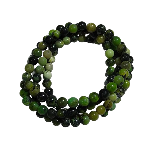 Bracelet en jade néphrite 6mm | pureté | Dans les yeux de Gaïa