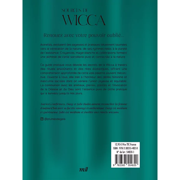 Sources de Wicca - Célébrations Wiccanes - Livre ésotérique | Dans les Yeux de Gaïa