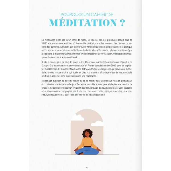 Mon cahier de méditation - zen | Dans les Yeux de Gaïa