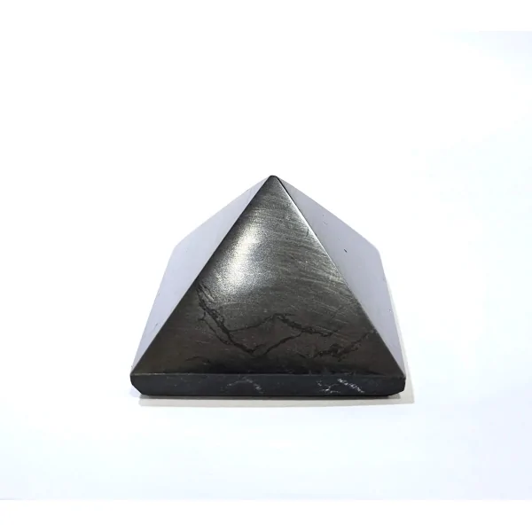 Pyramide en Shungite Petit Modèle - Anti-Ondes | Dans les Yeux de Gaïa