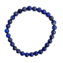 Bracelet Lapis-lazuli 6mm - communication | Dans les yeux de Gaïa