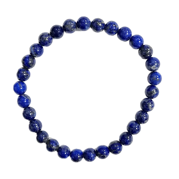 Bracelet Lapis-lazuli 6mm - communication | Dans les yeux de Gaïa