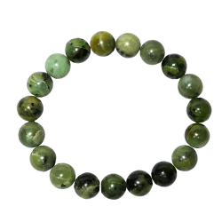 Bracelet Jade Nephrite 10mm - Bracelets en Pierres | Dans les yeux de Gaïa