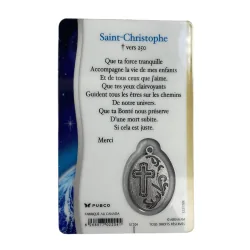 Carte message Saint christophe