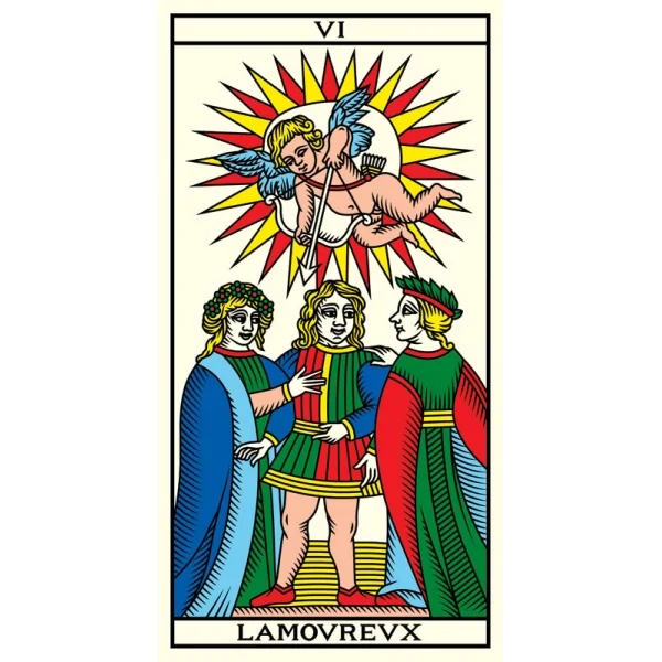 Tarot de Marseille edition millennium - Les Amoureux| Dans les Yeux de Gaïa