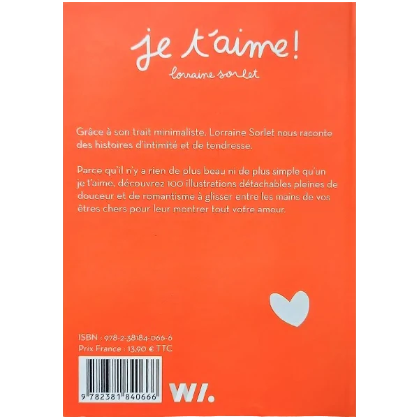 Je t'aime ! 100 cartes détachables pour se dire je t'aime - affection | Dans les yeux de Gaïa