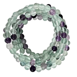 Bracelet fluorite 6mm