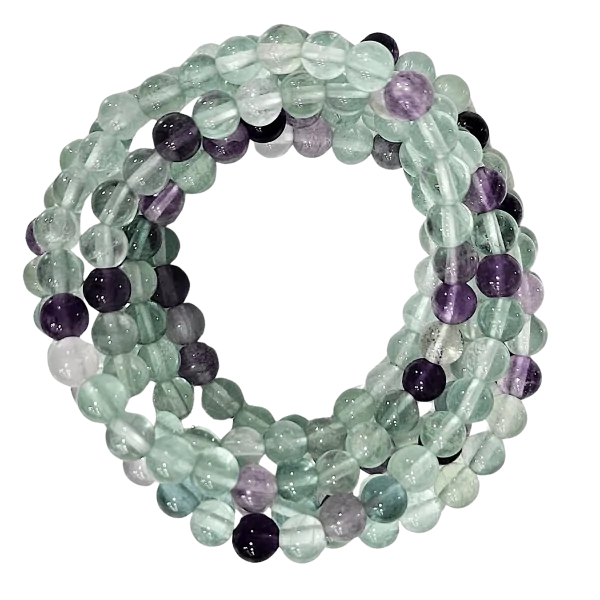 Bracelet fluorite 6mm - créativité| Dans les yeux de Gaïa