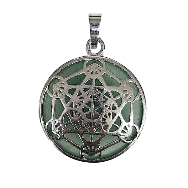 Pendentif métatron Aventurine verte - chakra du coeur | Dans les yeux de Gaïa