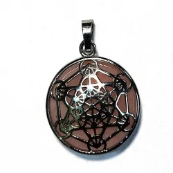 Pendentif metatron quartz rose - Archange | Dans les yeux de Gaïa