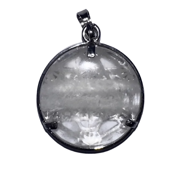 Pendentif métatron Crystal de Roche - lithothérapie| Dans les yeux de Gaïa